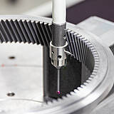 Measurement of a broached ring gear for quality check