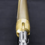 Pulling end of a helical broaching tool with grooves for transmitting the torque